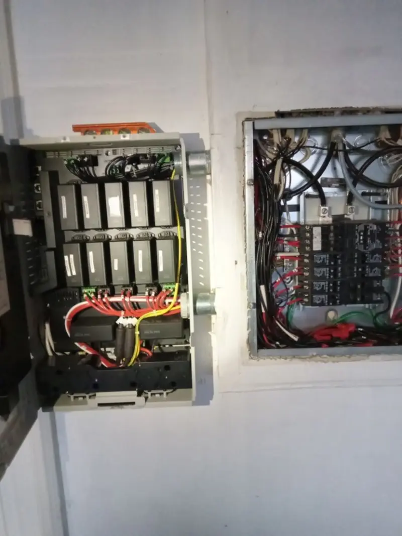 Electrical panel upgrade completed for Security Camera Wiring in West Point